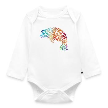 Seekuh - Manatee - Baby Bio-Langarm-Body - Weiß - Vorne