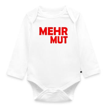 Demut - Baby Bio-Langarm-Body - Weiß - Vorne