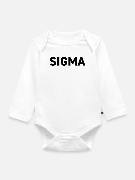 Sigma Dark Pack Rang - Body Bébé bio manches longues - blanc