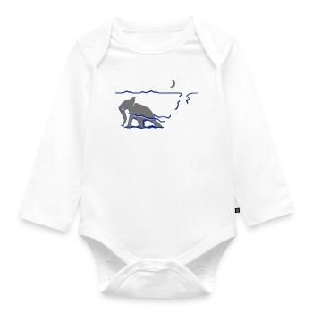Il y a encore quelque chose derrière l’horizon. - Body Bébé bio manches longues - blanc - Devant