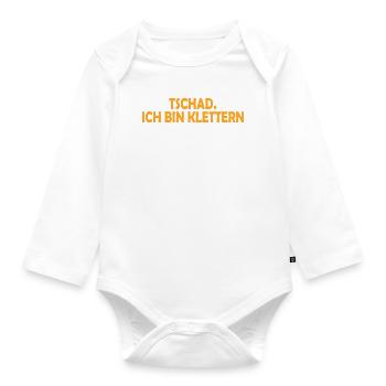 climbing - Baby Bio-Langarm-Body - Weiß - Vorne