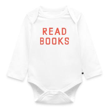 Chesapeake Shores Bree O'Brien Read Books T-Shirt - Organic Longsleeve Baby Bodysuit - white - Front