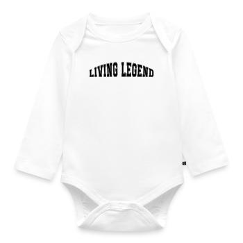 Légende vivante - Body Bébé bio manches longues - blanc - Devant