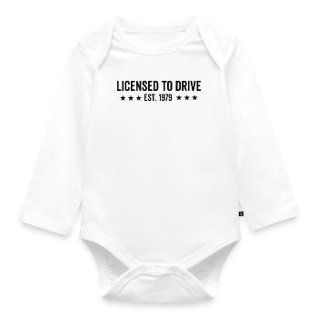 Permis de conduire en 1979 - Body Bébé bio manches longues - blanc - Devant