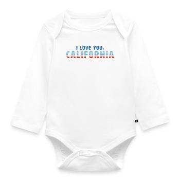 I Love You, California - Baby Bio-Langarm-Body - Weiß - Vorne