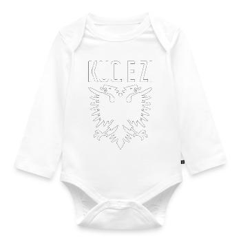 Albania Eagle Albanian Gift - Organic Longsleeve Baby Bodysuit - white - Front