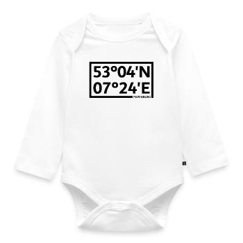 Coordonnées de Papenburg - Body Bébé bio manches longues - blanc - Devant