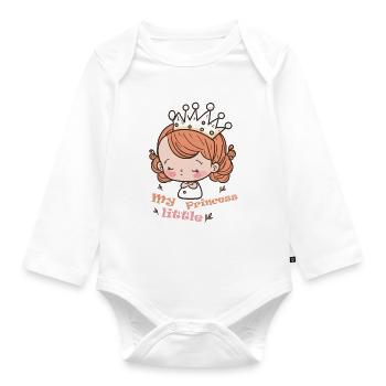 ma petite princesse - Body Bébé bio manches longues - blanc - Devant