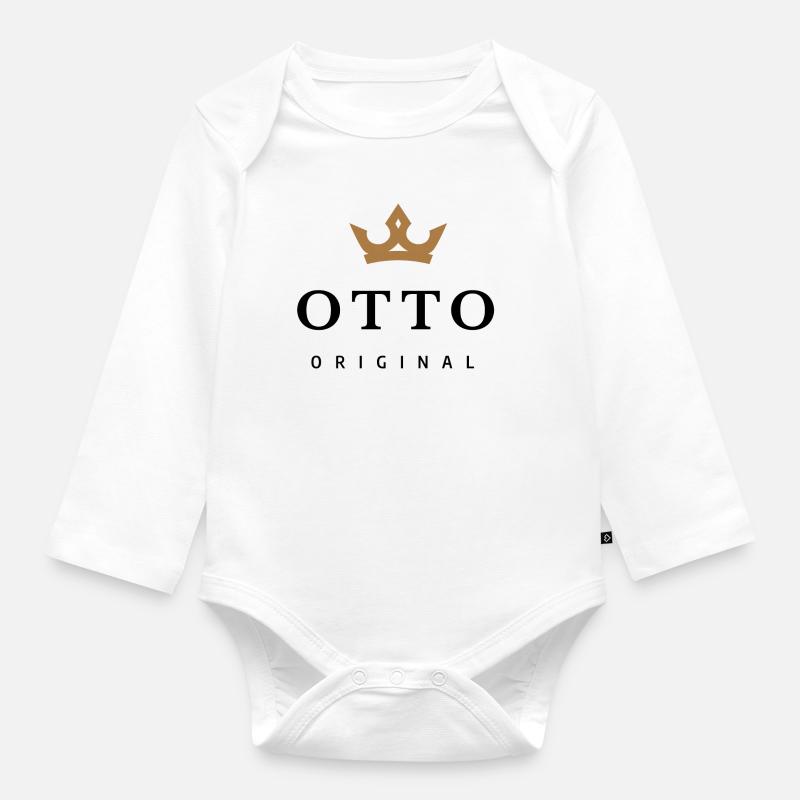 Otto - Body Bébé bio manches longues - blanc