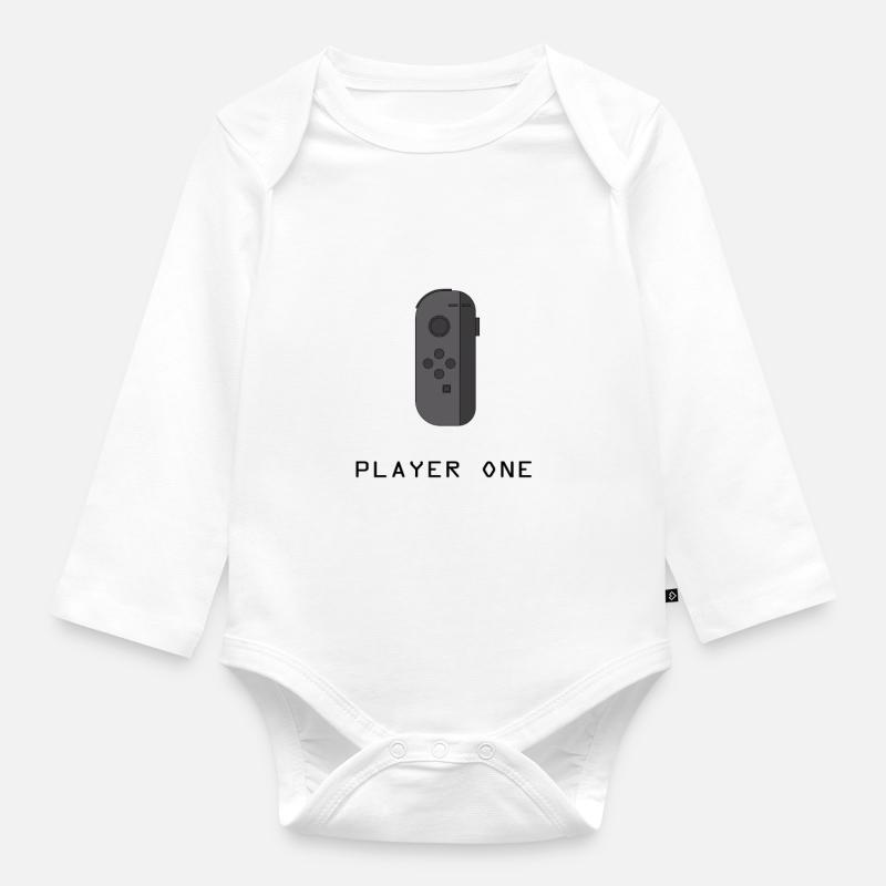 ¿Ready Player One? - Body Bébé bio manches longues - blanc