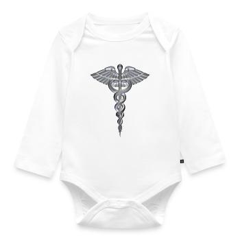 Der Unkadukte - Baby Bio-Langarm-Body - Weiß - Vorne
