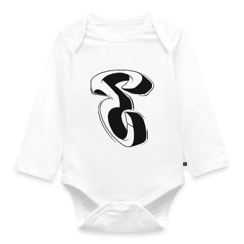 E - Baby Bio-Langarm-Body - Weiß - Vorne