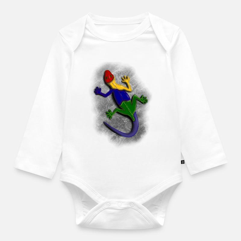 COULEURS EN DIRECT - Body Bébé bio manches longues - blanc