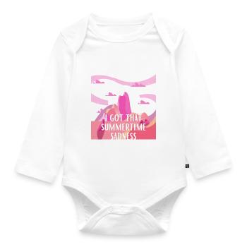 I got that summertime sadness - Organic Longsleeve Baby Bodysuit - white - Front