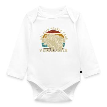 Sei kein Penner fahr Verbrenner Auto - Baby Bio-Langarm-Body - Weiß - Vorne