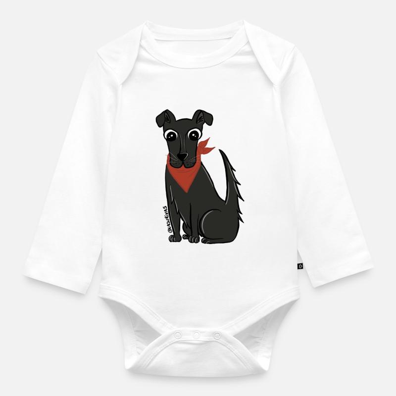 Negro Matapaco - Body Bébé bio manches longues - blanc