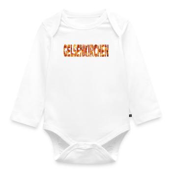 Gelsenkirchen - Baby Bio-Langarm-Body - Weiß - Vorne