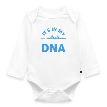 Rudern Mannschaft Rudern Mannschaft Ruderer Gesche - Baby Bio-Langarm-Body - Weiß - Vorne