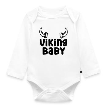 Viking Baby Baby Danemark Baby Suède Baby - Body Bébé bio manches longues - blanc - Devant