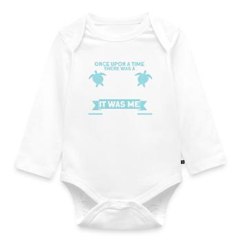 Turtle Sea turtles Turtles Liebha - Organic Longsleeve Baby Bodysuit - white - Front