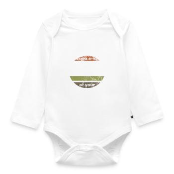 Sprücheshirts Motivationssprüche Motivationsspruch - Baby Bio-Langarm-Body - Weiß - Vorne