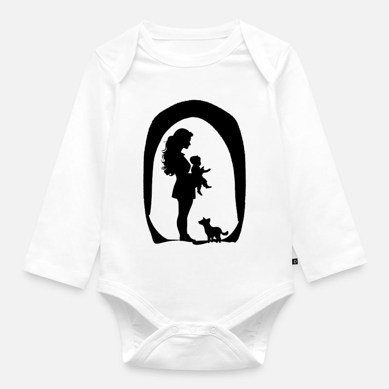 SEIN III - Body Bébé bio manches longues - blanc