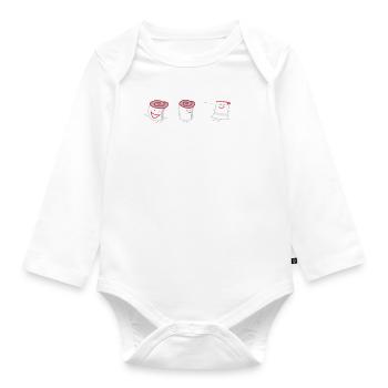 Rollenspiel und chillen (b) - Baby Bio-Langarm-Body - Weiß - Vorne