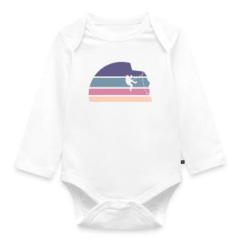 Falling into nothingness - Organic Longsleeve Baby Bodysuit - white - Front