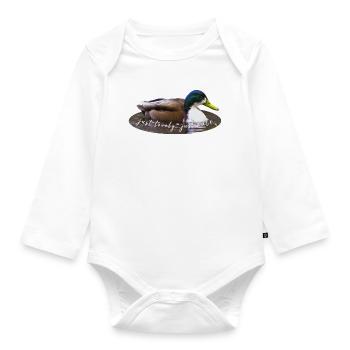 just lovely just cute - Baby Bio-Langarm-Body - Weiß - Vorne