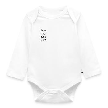babygirl - Baby Bio-Langarm-Body - Weiß - Vorne