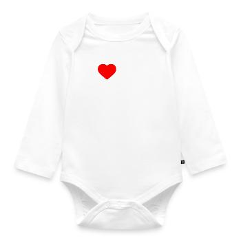 I love my boyfriend - Baby Bio-Langarm-Body - Weiß - Vorne