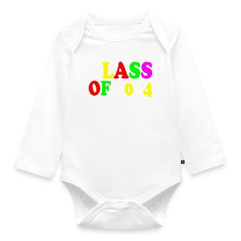 Class of 2024 - Baby Bio-Langarm-Body - Weiß - Vorne