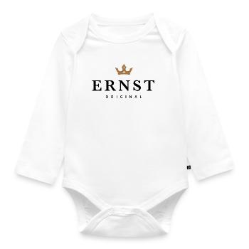 Ernst - Baby Bio-Langarm-Body - Weiß - Vorne