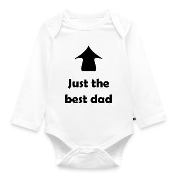 Tout simplement le meilleur père - Body Bébé bio manches longues - blanc - Devant