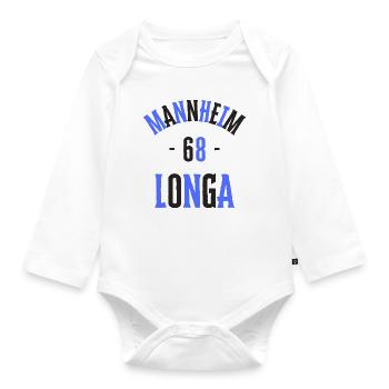Mannheim 68 Longa - Baby Bio-Langarm-Body - Weiß - Vorne