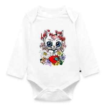 Heart repair - Baby Bio-Langarm-Body - Weiß - Vorne
