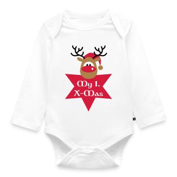 mon premier Noël - Body Bébé bio manches longues - blanc - Devant