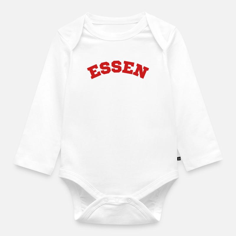 Manger - Body Bébé bio manches longues - blanc