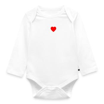 I love mami - Body Bébé bio manches longues - blanc - Devant