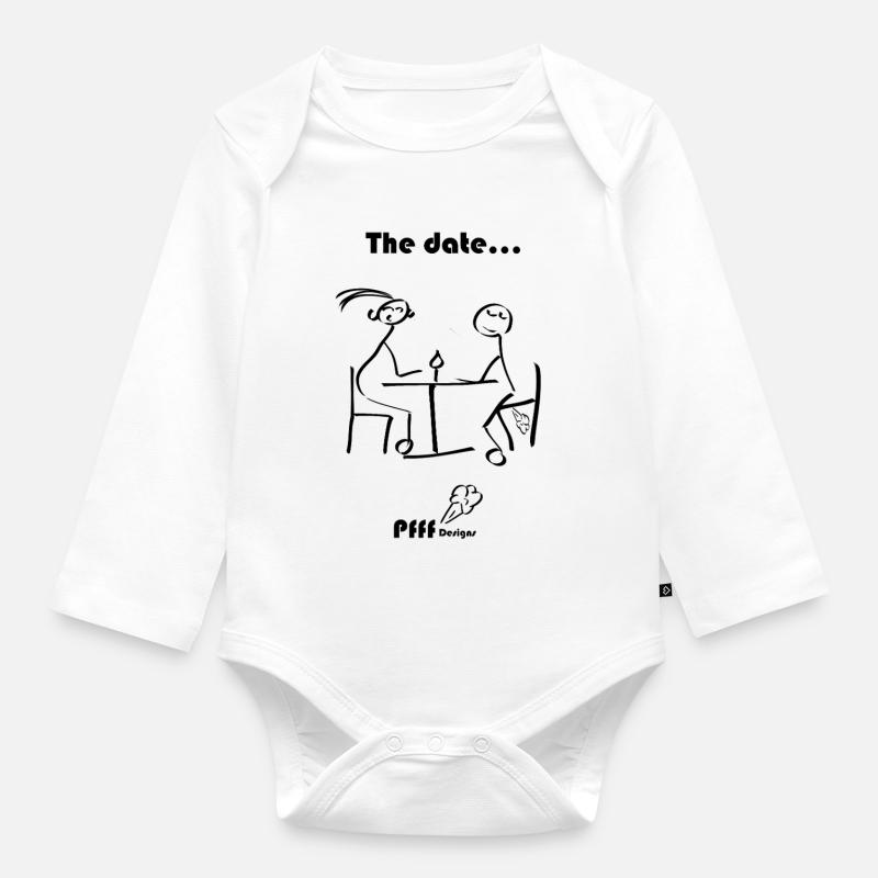 datte Pfff - Body Bébé bio manches longues - blanc