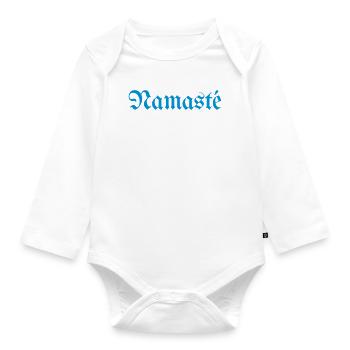 Namasté - Baby Bio-Langarm-Body - Weiß - Vorne