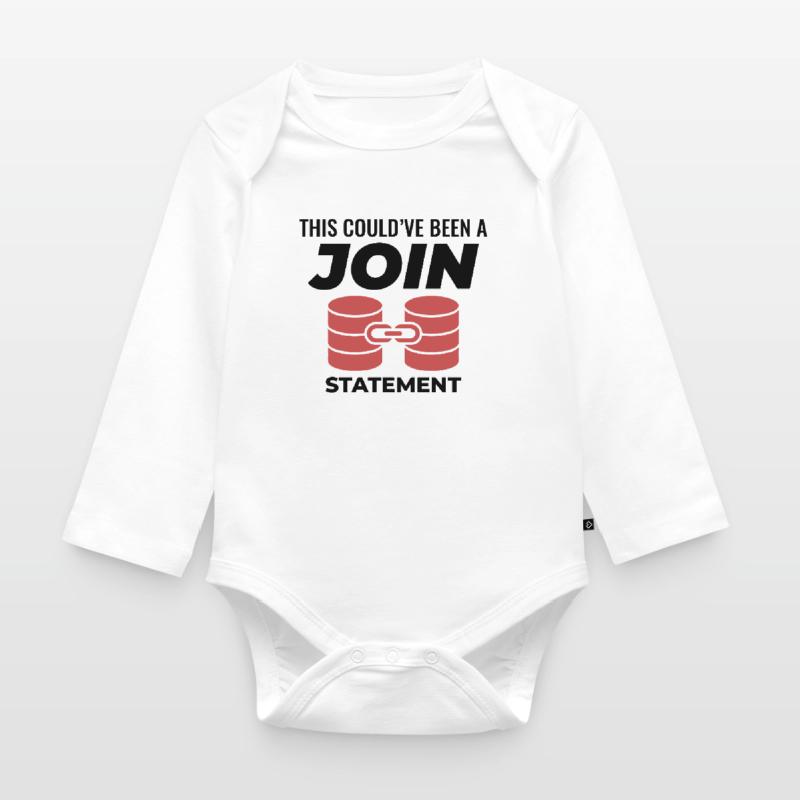SQL Join Database, instruction de programmation des données Body Bébé bio manches longues