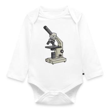 Microscope - Body Bébé bio manches longues - blanc - Devant