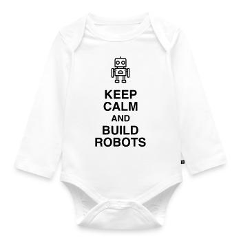 Robotics Robot Robotik Robotique Roboter - Organic Longsleeve Baby Bodysuit - white - Front