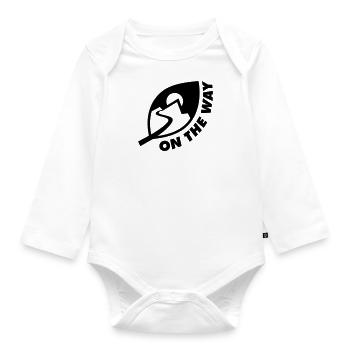 ON THE WAY - Organic Longsleeve Baby Bodysuit - white - Front