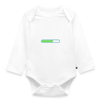 Schlechter Witz Antiwitz Schlechter Humor - Baby Bio-Langarm-Body - Weiß - Vorne