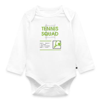 Équipe de tennis Sports d'été Sports de balle - Body Bébé bio manches longues - blanc - Devant