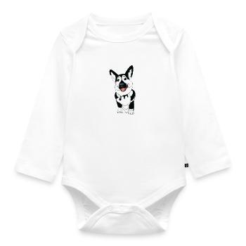 Dog Trainer École professionnelle de dressage de - Body Bébé bio manches longues - blanc - Devant