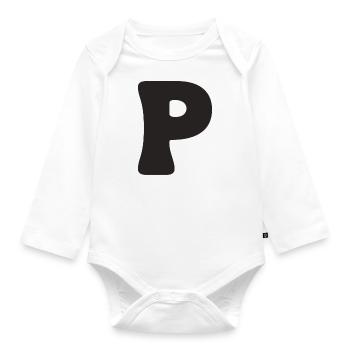 P - Baby Bio-Langarm-Body - Weiß - Vorne