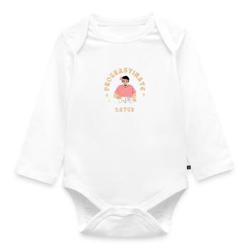 Später aufschieben - Baby Bio-Langarm-Body - Weiß - Vorne